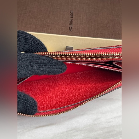 Louis Vuitton clemence empreinte red long wallet - Picture 10 of 16